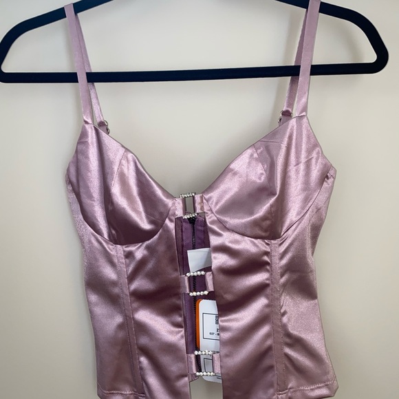 Kiki Riki Rhinestone Buckle Cami Top - Picture 2 of 4